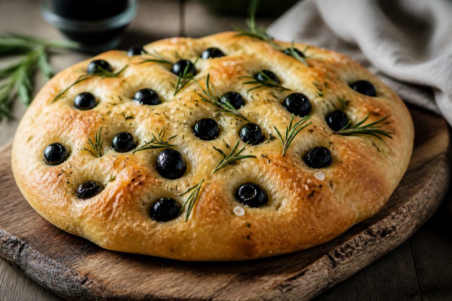 Olive & Rosemary Focaccia